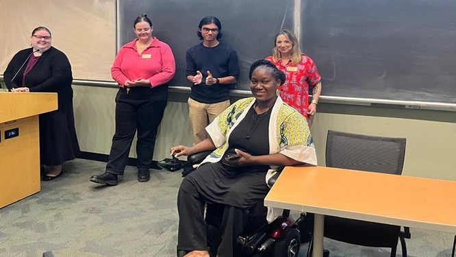 CNHS orientation team members with Sefakor Komabu-Pomeyie