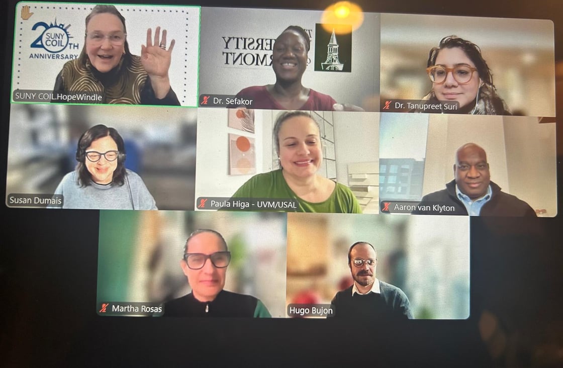 COIL members on a zoom call