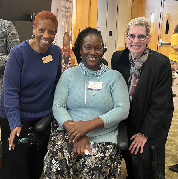 Dean Anderon, Dr. Komabu-Pomeyie, President Tromp