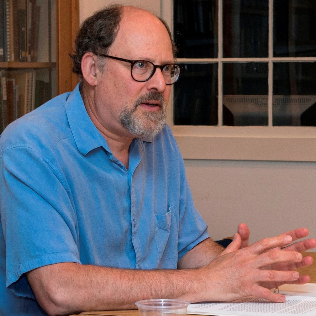 Ron Miller wearing a blue shirt