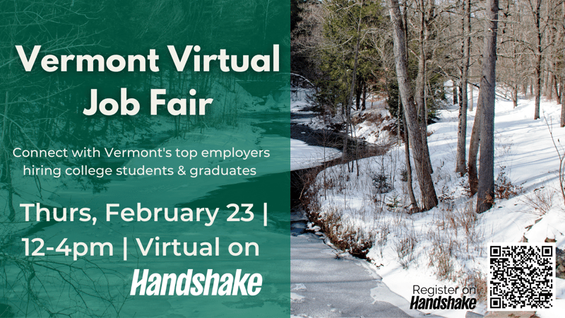 Vermont Virtual Job Fair Screen