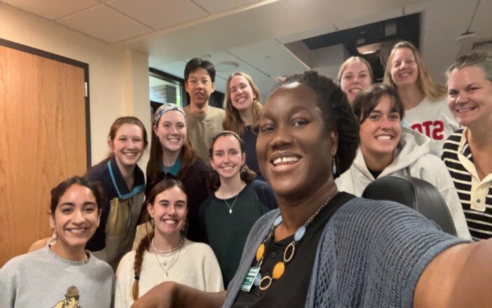 students from Dr. Ela Dupont’s Occupational Therapy class